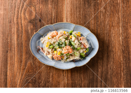 枝豆とシーフードのバターピラフ 枝豆とシーフードのバターピラフ 116813566