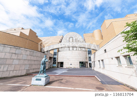 北海道釧路市 晴天の釧路市立博物館 北海道釧路市 晴天の釧路市立博物館 116813704