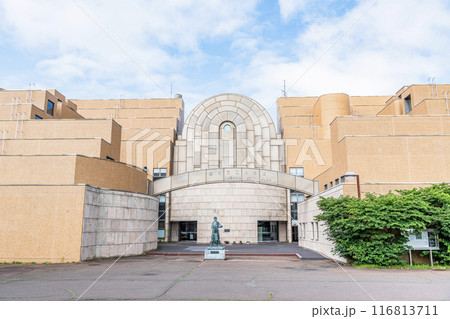 北海道釧路市　晴天の釧路市立博物館 116813711