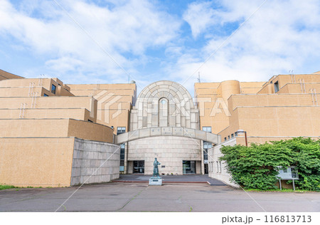 北海道釧路市　晴天の釧路市立博物館 116813713