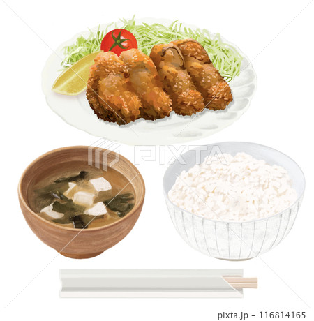 カキフライ定食 116814165