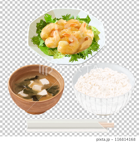Shrimp Mayo Set Meal 116814168