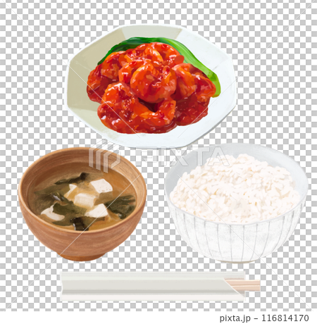 エビチリ定食 116814170