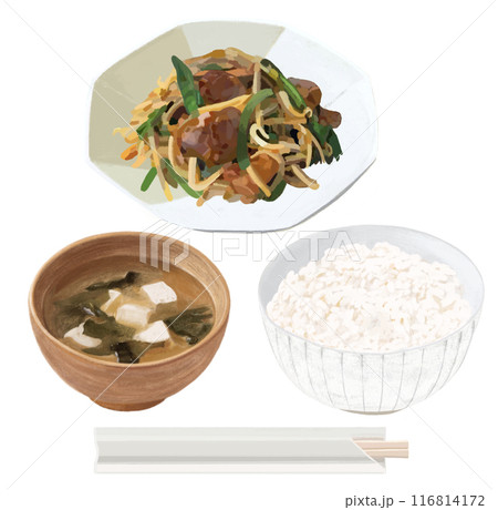レバニラ定食 116814172