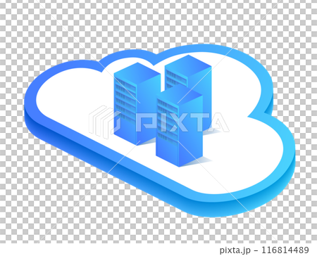 クラウド、データベースのイラスト クラウド、データベースのイラスト 116814489