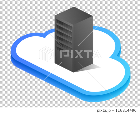 クラウド、データベースのイラスト クラウド、データベースのイラスト 116814490