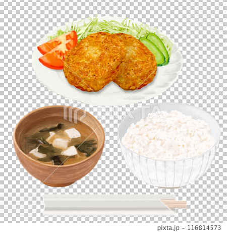 Croquette set meal Croquette set meal 116814573