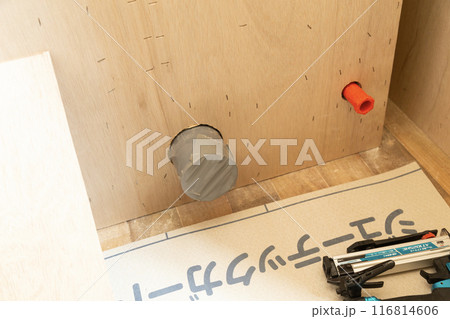 内装工事 トイレ配管 内装工事 トイレ配管 116814606