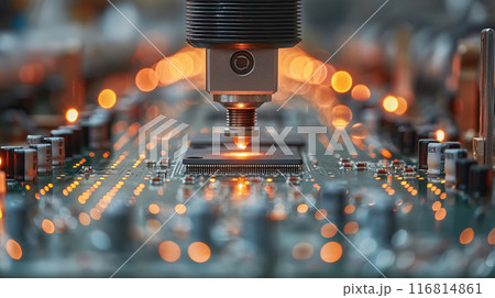 Automated manufacturing soldering and assembly pcb board 116814861