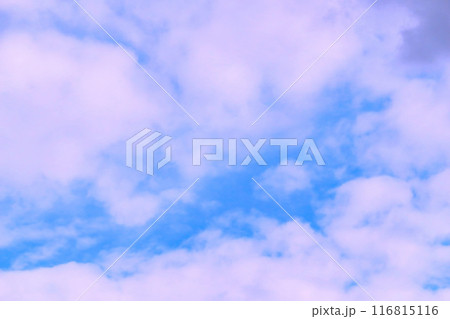 青空と白い雲・背景素材 青空と白い雲・背景素材 116815116