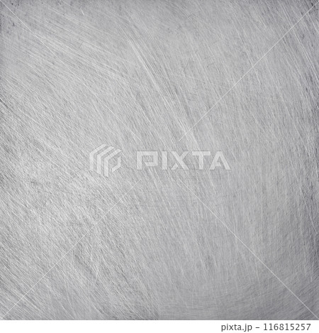 aluminium metal texture background, scratches on polished stainless steel. 116815257