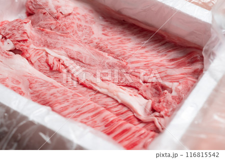 すき焼き用 冷凍和牛肉イメージ すき焼き用 冷凍和牛肉イメージ 116815542