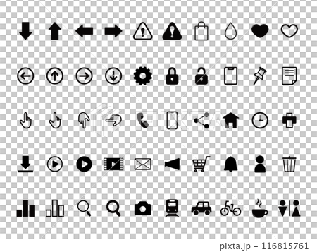 Simple universal icon set 116815761