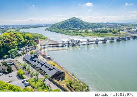 国宝・犬山城天守閣　360度回廊　西側 116815976