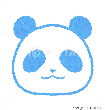 パンダの顔（青） 116816580