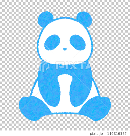 坐熊貓（藍色） 116816585