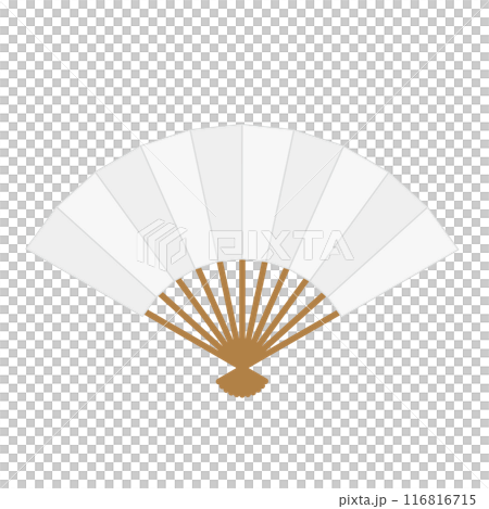 白色折扇 白色折扇 116816715