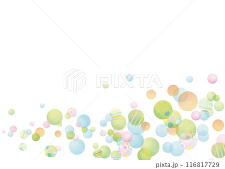 水彩風 ガーリーなドットフレーム8 水彩風 ガーリーなドットフレーム8 116817729