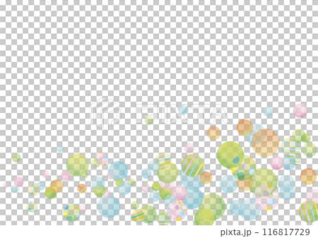 水彩風 ガーリーなドットフレーム8 水彩風 ガーリーなドットフレーム8 116817729