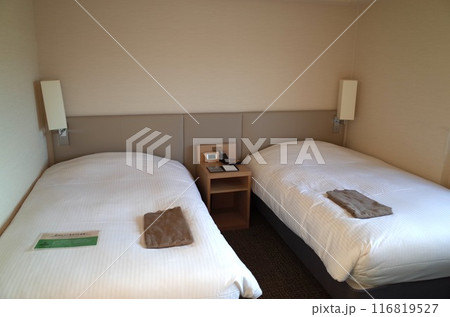 ツインルームの室内風景_JRイン旭川 116819527