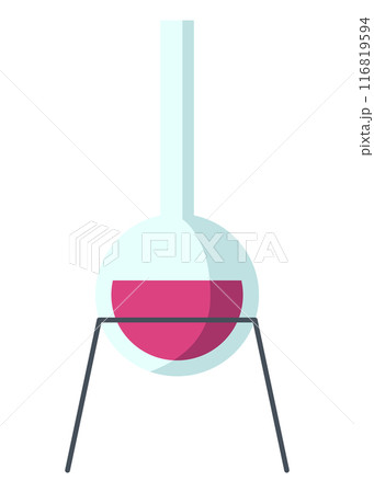 Science researching chemical lab element. Professional work of scientific research. Molecular engineering vector concept. Modern scientific or chemistry classroom interior design symbol 116819594
