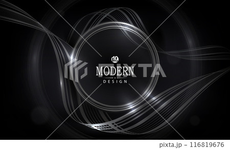 A magnificent composition with gold oval arches with a small textured pattern A magnificent composition with gold oval arches with a small textured pattern 116819676