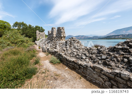 Ruins in Butrint national park, part of UNESCO heritage, Saranda, Albania 116819743