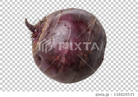 Fresh red beetroot with its green leaves isolated against a white background. Fresh red beetroot with its green leaves isolated against a white background. 116820535