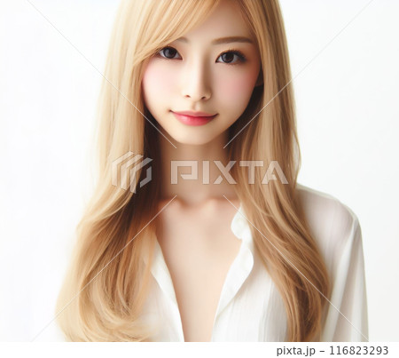 白いブラウスの美女 116823293