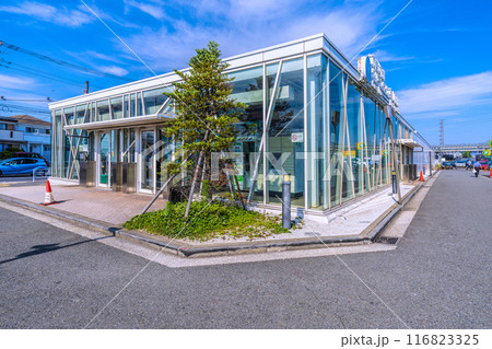 日本の横浜都市景観 横浜市営地下鉄グリーンライン 東山田駅などを望む 116823325