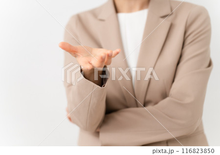 ビジネススーツを着た若い女性　ビジネスイメージ 116823850
