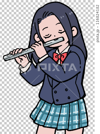 フルート奏者 116824182