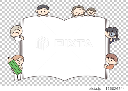 本と人々のイラスト 本と人々のイラスト 116826244