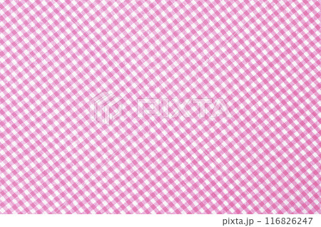 生地・ギンガムチェック柄・背景素材 116826247