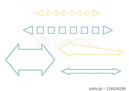シンプルな矢印セット シンプルな矢印セット 116826286