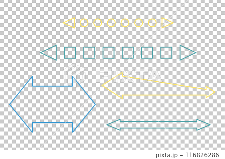 シンプルな矢印セット シンプルな矢印セット 116826286