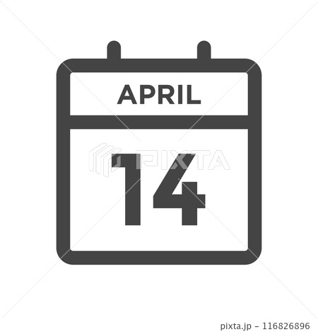 April 14 Calendar Day or Calender Date - Deadline or Appointment April 14 Calendar Day or Calender Date - Deadline or Appointment 116826896