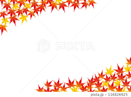 紅葉が美しいもみじフレーム背景1 紅葉が美しいもみじフレーム背景1 116826925