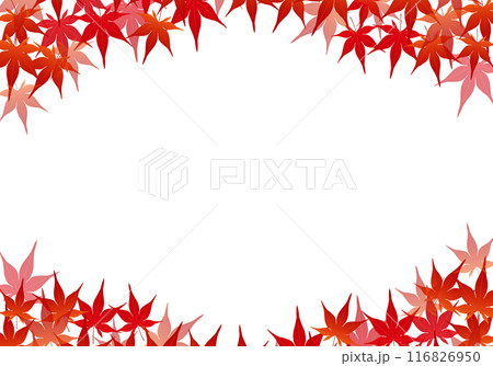 紅葉が美しいもみじフレーム背景6 紅葉が美しいもみじフレーム背景6 116826950