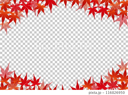 紅葉が美しいもみじフレーム背景6 紅葉が美しいもみじフレーム背景6 116826950