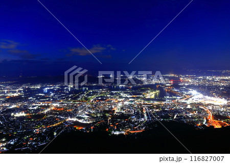 【福岡県】北九州市の夜景（皿倉山展望台） 116827007