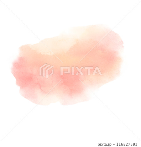 Hand painted wet pink watercolor or ink splash on white background Hand painted wet pink watercolor or ink splash on white background 116827593