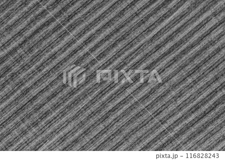 Ridge texture background of velour black cloth. Large ribbed, diagonal coarse weaving fabric Ridge texture background of velour black cloth. Large ribbed, diagonal coarse weaving fabric 116828243