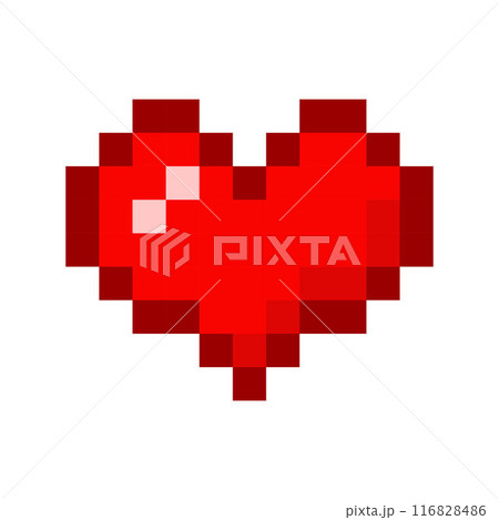 Red Heart pixel art, 8 bit pixel heart, Pixel heart. Pixel heart icon for 8 bit game Red Heart pixel art, 8 bit pixel heart, Pixel heart. Pixel heart icon for 8 bit game 116828486