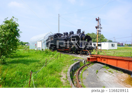 根室標津駅跡にて、C11 224 116828911