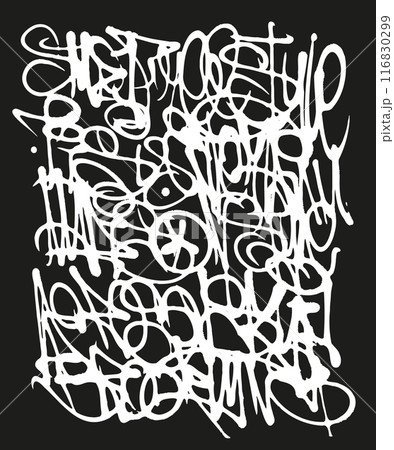 Vector graffiti tags, print design Vector graffiti tags, print design 116830299