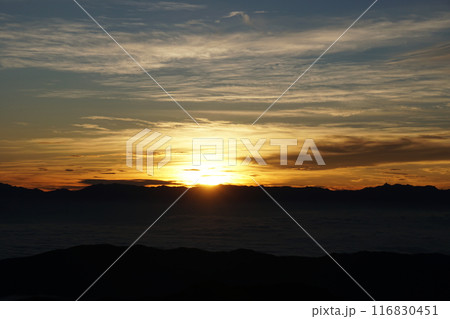 石川県　白山市　白山からの風景　白山 116830451