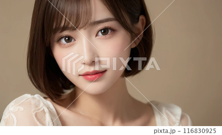 キメ顔するショートヘアの港区女子 116830925
