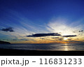 ゴールデンビーチからの夕景 116831233
