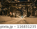 夜の鳥居 116831235